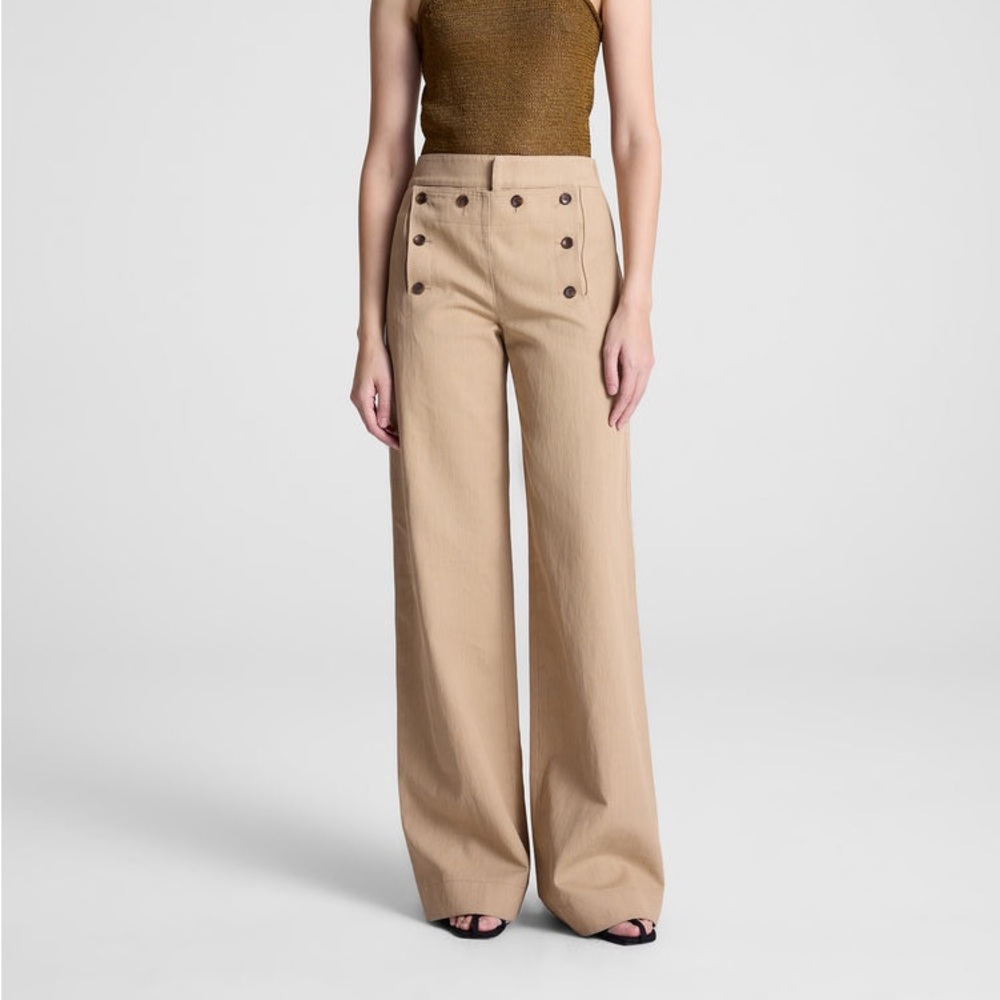 A.L.C. Cream Wide Leg Pants